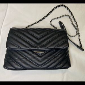 Mango Black Quilted Crossbody Bag